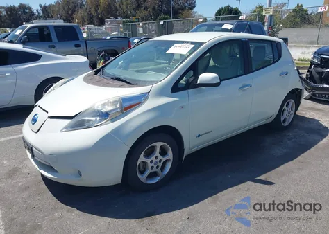 2011 Nissan Leaf Sl z USA, uszkodzony, nr VIN JN1AZ0CP1BT007790